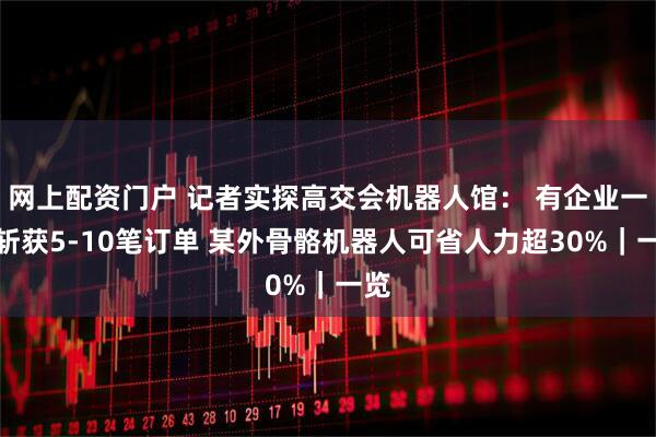 网上配资门户 记者实探高交会机器人馆: 有企业一天斩获5-10笔订单 某外骨骼机器人可省人力超30%|一览